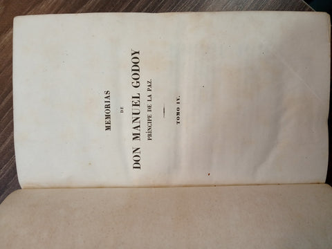 MEMORIAS DE DON MANUEL GODOY