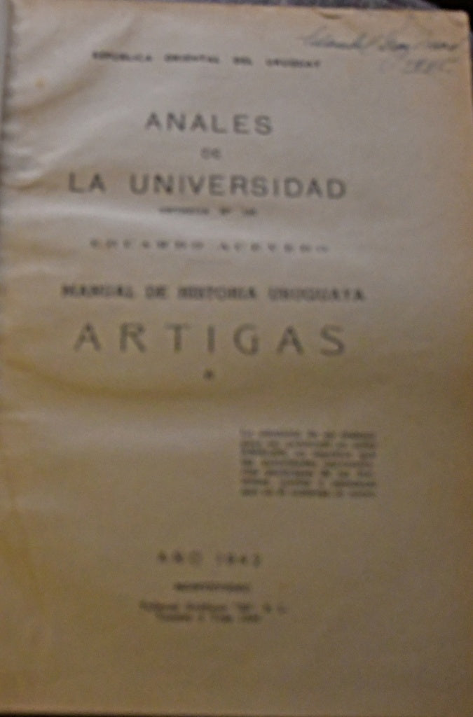 ANALES DE LA UNIVERSIDAD Nº 150.. | EDUARDO ACEVEDO