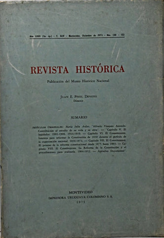 REVISTA HISTÓRICA. TOMO XLIV. | JUAN E. PIVEL DEVOTO