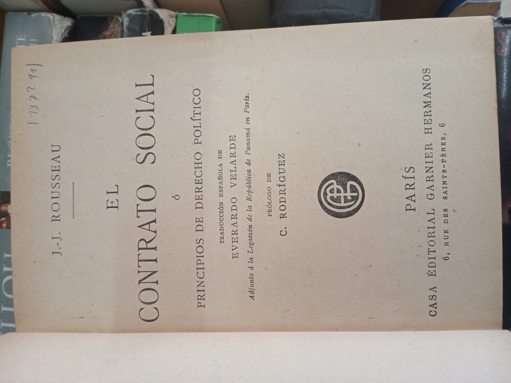 EL CONTRATO SOCIAL | Jean Jacques Rousseau