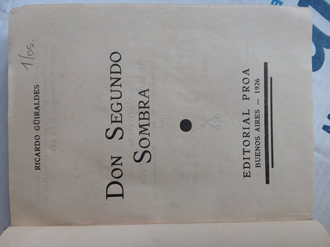DON SEGUNDO SOMBRA | RICARDO GUIRALDES