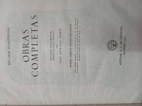 OBRAS COMPLETAS | William Shakespeare