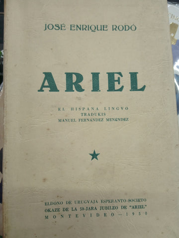 ARIEL (ESCRITO EN ESPERANTO) | JOSÉ ENRIQUE RODÓ