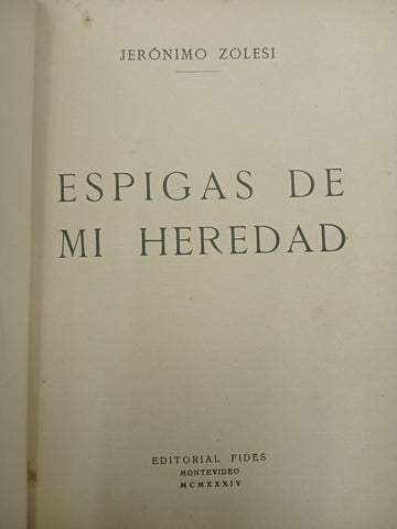 ESPIGAS DE MI HEREDAD | Jerònimo Zolesi