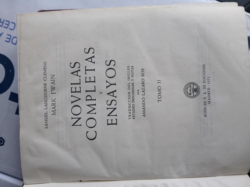 Mark Twain Novelas Completas y Ensayos (2 tomos) | MARK TWAIN
