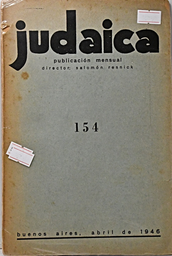 JUDAICA Nº 154.. | Salomón Resnick