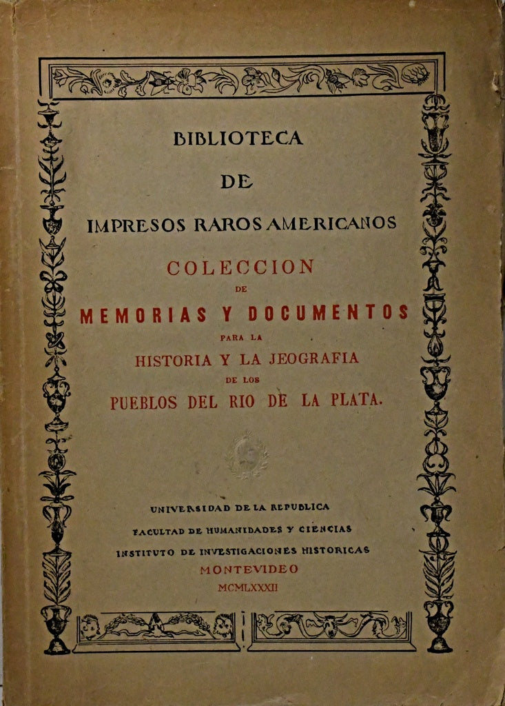BIBLIOTECA DE IMPRESOS RAROS AMERICANOS..