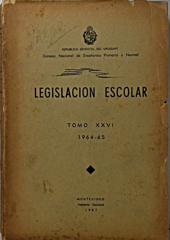 LEGISLACIÓN ESCOLAR..