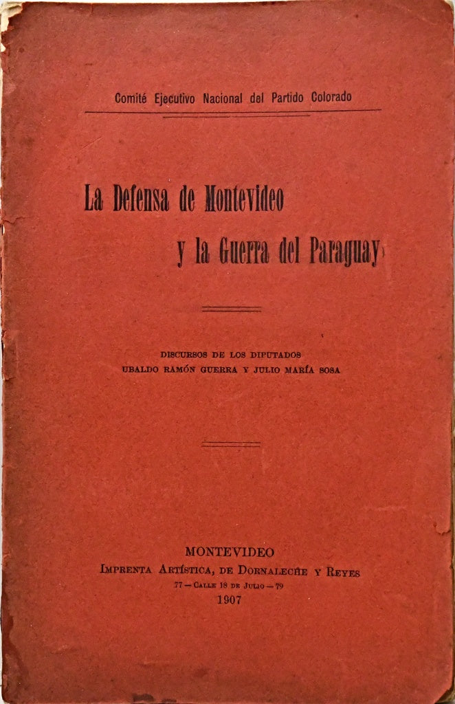 LA DEFENSA DE MONTEVIDEO Y LA GUERRA DEL PARAGUAY.. | Guerra, Sosa