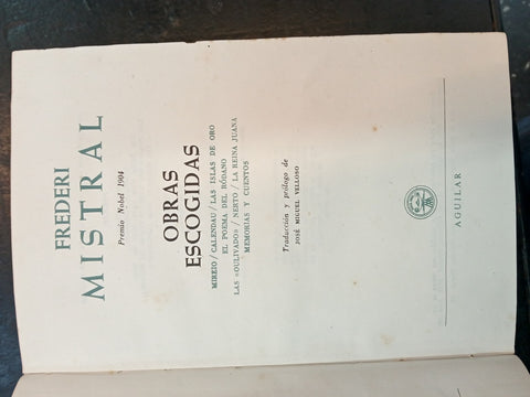 OBRAS ESCOGIDAS | FREDERIC MISTRAL