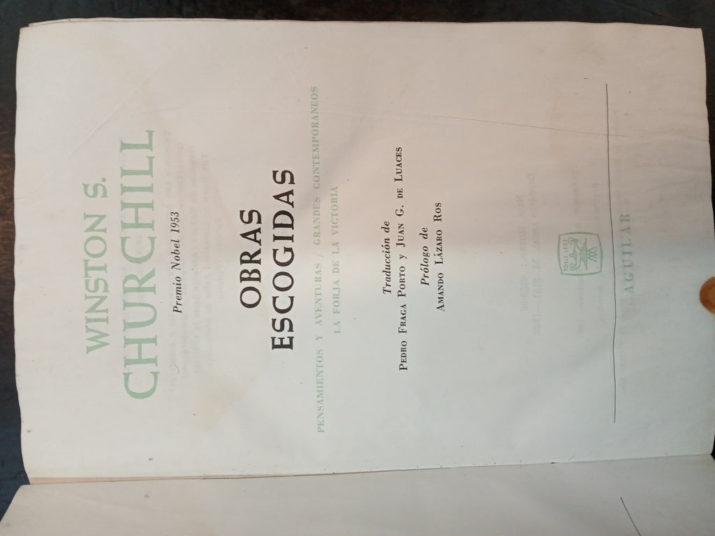 OBRAS ESCOGIDAS | WINSTON S. CHURCHILL