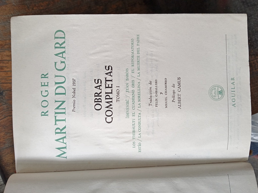 OBRAS COMPLETAS | ROGER MARTIN DU GARD