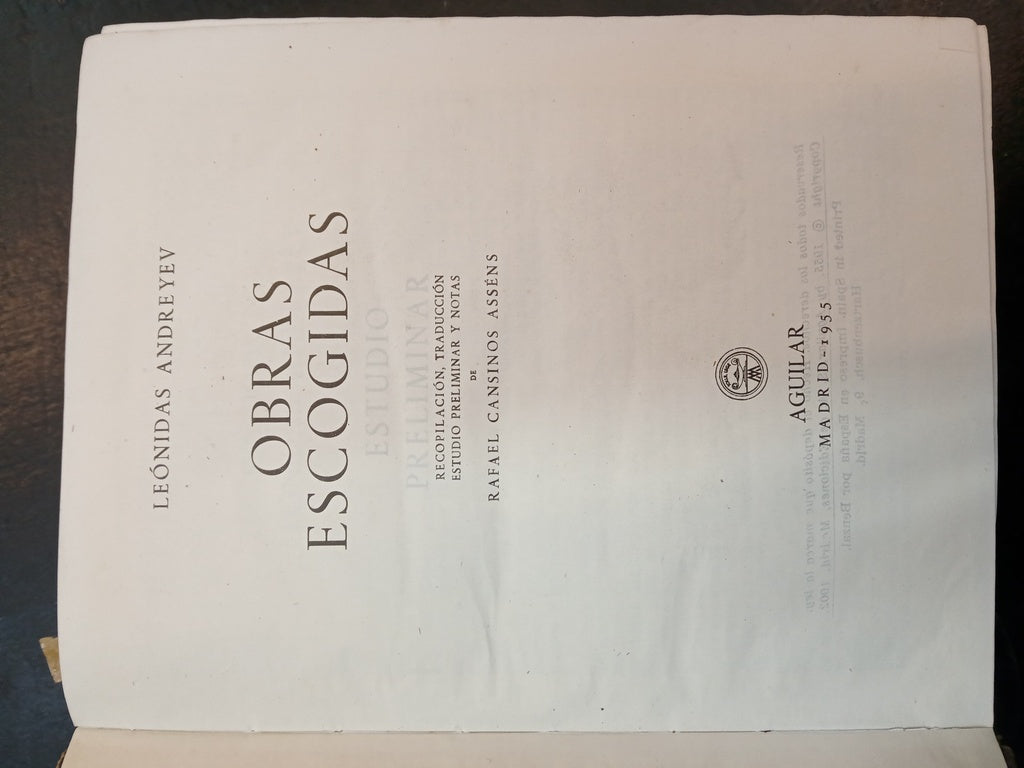 OBRAS ESCOGIDAS | LEONIDAS ANDREYEV