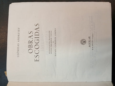 OBRAS ESCOGIDAS | LEONIDAS ANDREYEV