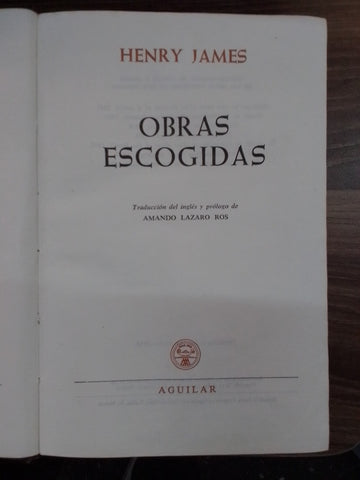 OBRAS ESCOGIDAS | HENRY JAMES