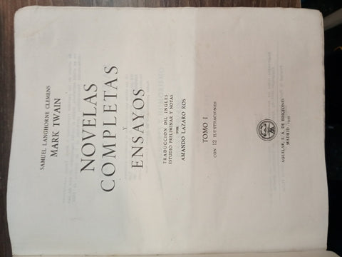NOVELAS COMPLETAS Y ENSAYOS | MARK TWAIN
