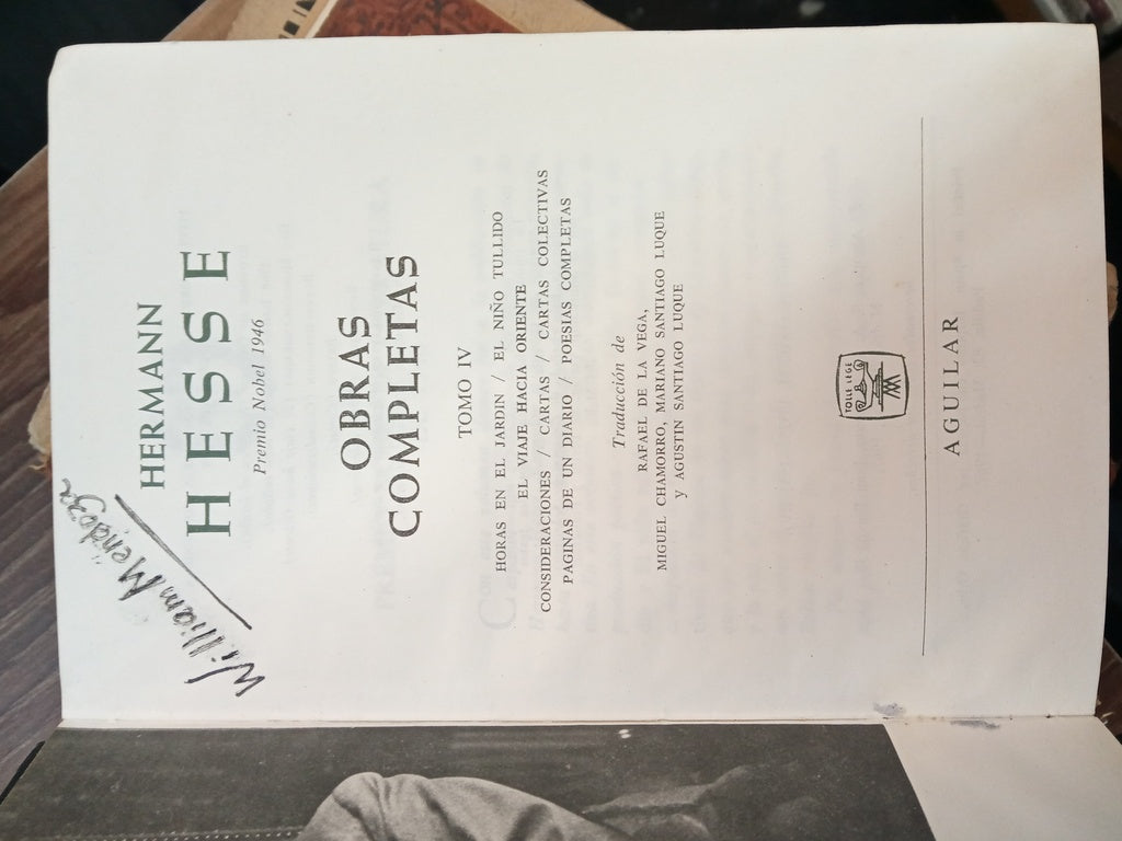 OBRAS COMPLETAS TOMO I | HESSE HERMANN