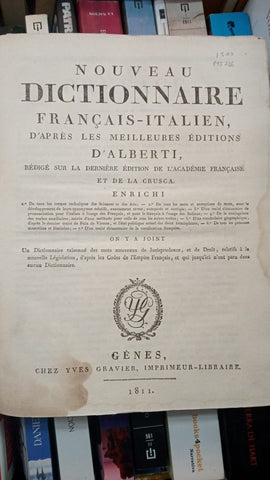 NOUVEAU DICTIONAIRE FRANCAIS - ITALIEN | D ALBERTI