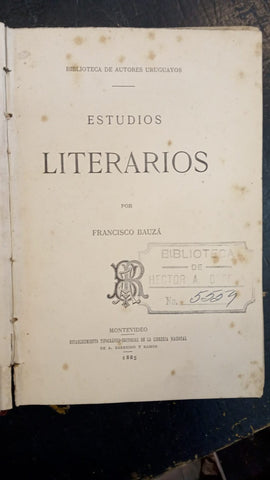 ESTUDIOS LITERARIOS | FRANCISCO BAUZÁ