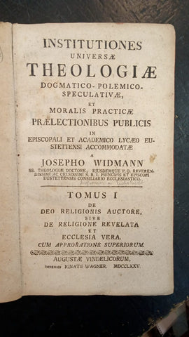 INSTITUTIONES UNIVERSE THEOLOGIE