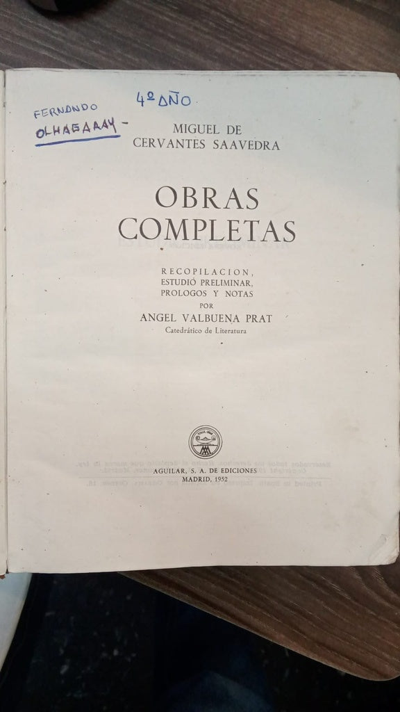 OBRAS COMPLETAS | MIGUEL DE CERVANTES