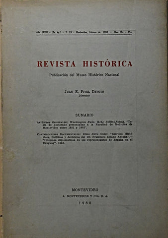 REVISTA HISTÓRICA -  PUBLICACION DEL MUSEO HISTÓRICO NACIONAL.. | JUAN E. PIVEL DEVOTO