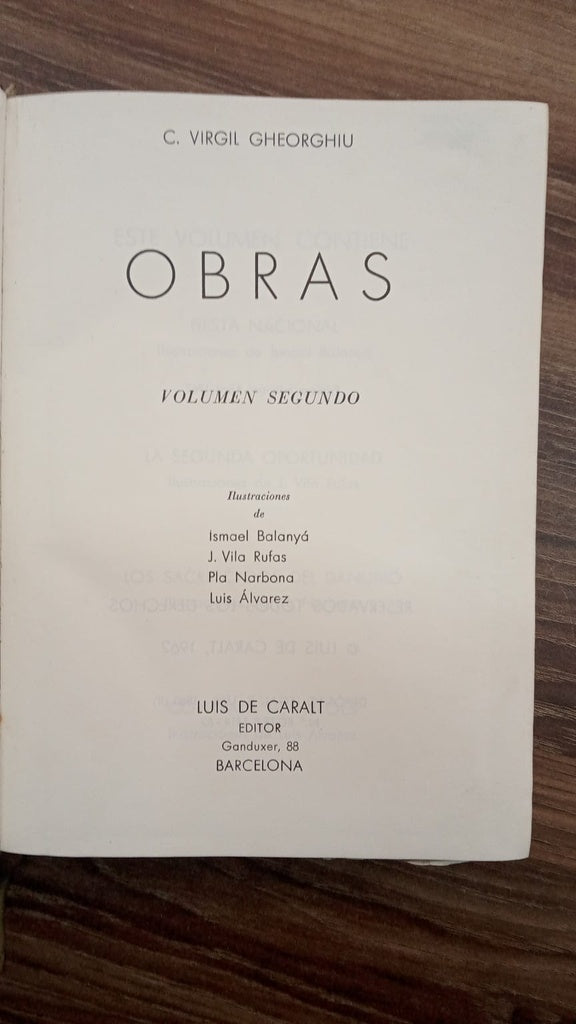 OBRAS | C VIRGIL GHEORGHIU