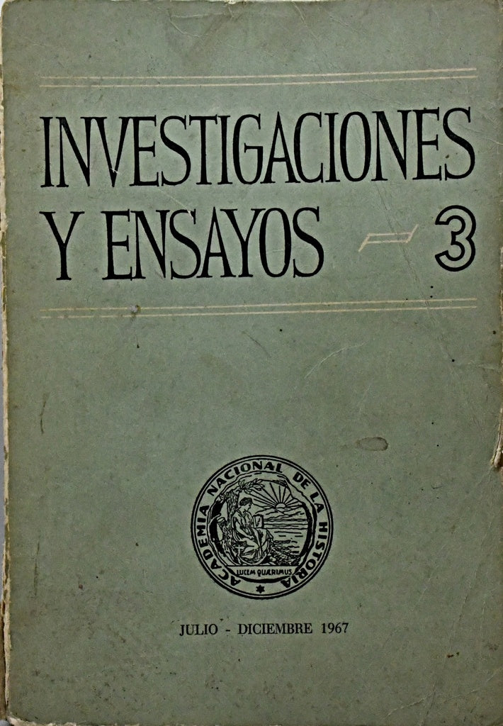 INVESTIGACIONES Y ENSAYOS TOMO 3.. | MIGUEL ANGEL CÁRCANO