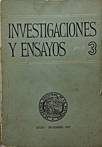 INVESTIGACIONES Y ENSAYOS TOMO 3.. | MIGUEL ANGEL CÁRCANO