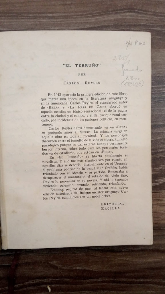 EL TERRUÑO | Carlos Reyles
