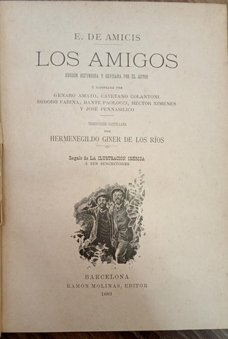 LOS AMIGOS | Edmundo de Amicis