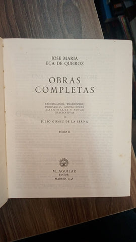 OBRAS COMPLETAS - TOMO 2 | JOSE MARIA ECA DE QUEIROZ