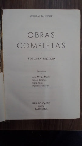 OBRAS COMPLETAS / 2 TOMOS  | WILLIAM FAULKNER