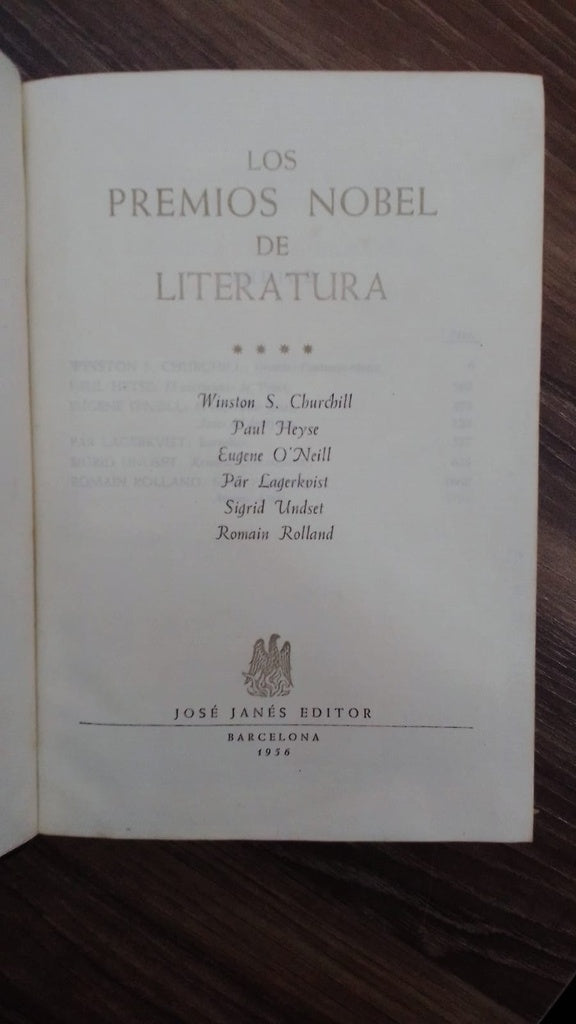 LOS PREMIOS NOBEL DE LITERATURA - TOMO IV | Varios Autores Antologia