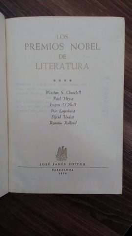 LOS PREMIOS NOBEL DE LITERATURA - TOMO IV | Varios Autores Antologia