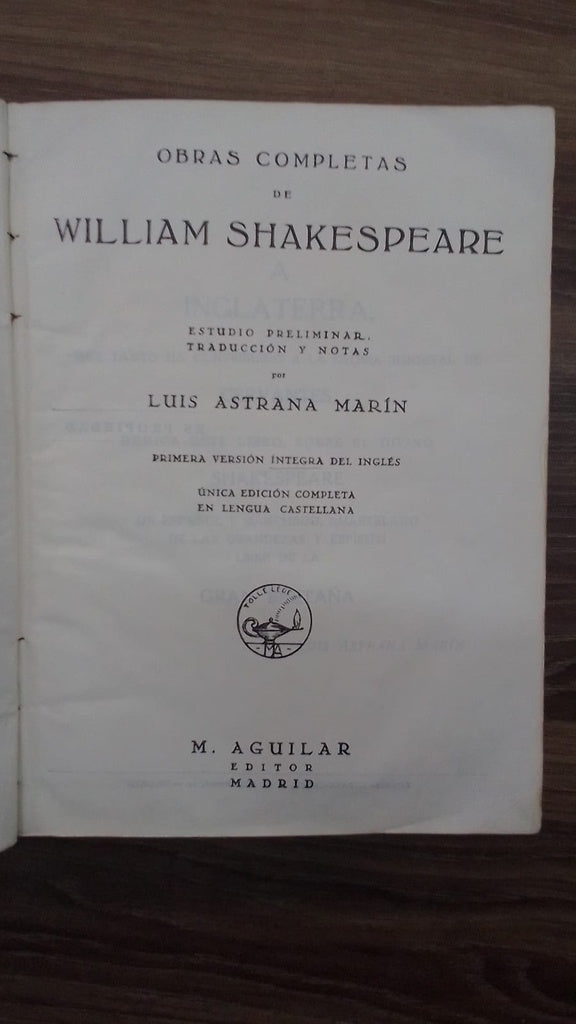 OBRAS COMPLETAS DE WILLIAM SHAKESPEARE