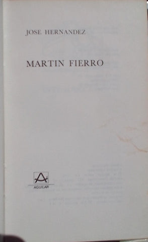 MARTIN FIERRO | Jose Hernandez