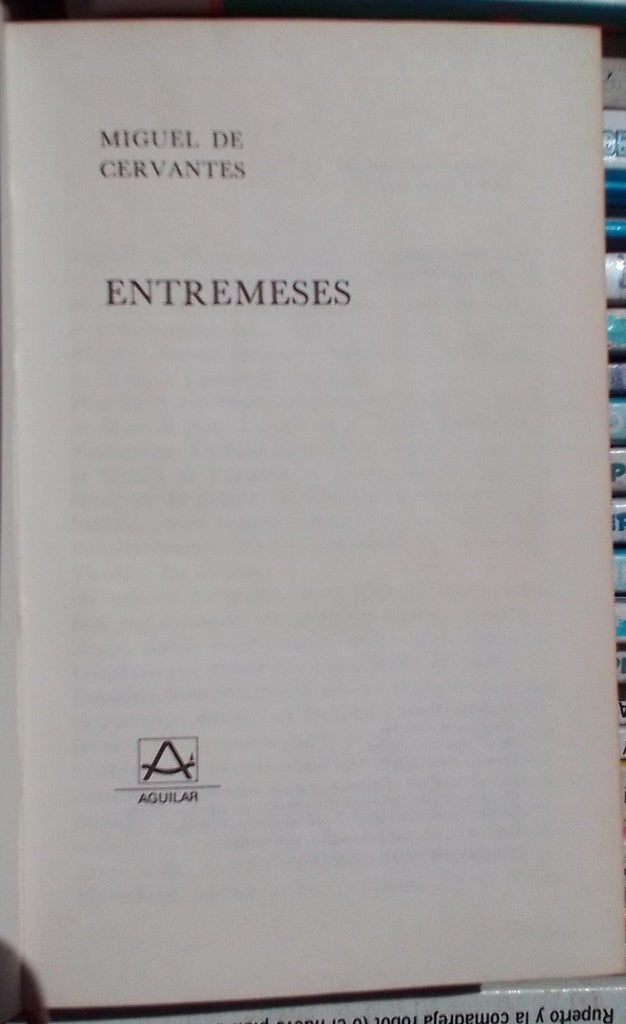 ENTREMESES | MIGUEL DE CERVANTES
