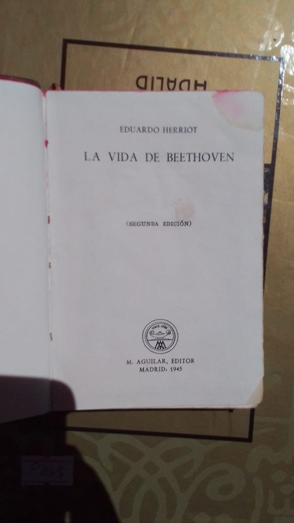 LA VIDA DE BEETHOVEN | EDUARDO HERRIOT