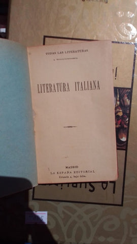 LITERATURA ITALIANA