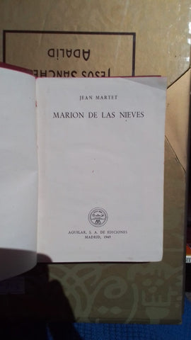 MARION DE LAS NIEVES | JEAN MARTET