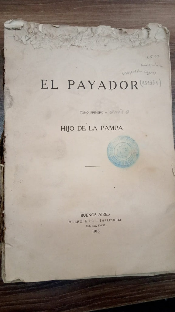 EL PAYADOR, HIJO DE LA PAMPA | Leopoldo  Lugones