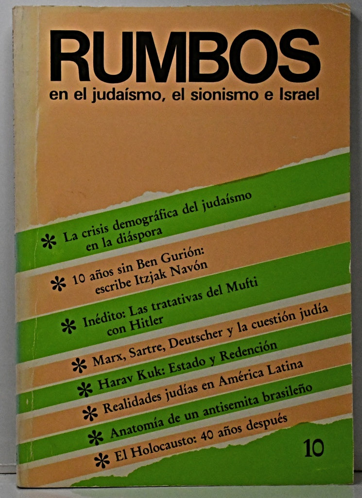 RUMBOS EN EL JUDAÍSMO, EL SIONISMO E ISRAEL..