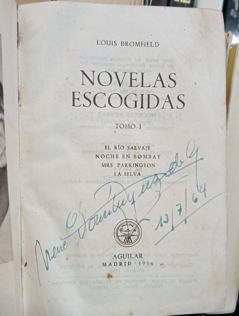 NOVELAS ESCOGIDAS - TOMO I | LUIS BROMFIELD