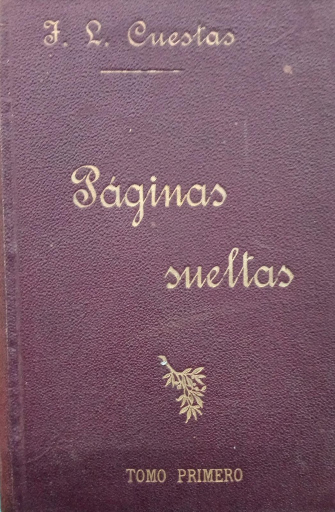 PÁGINAS SUELTAS - 1RA EDICIÓN | JUAN L CUESTAS