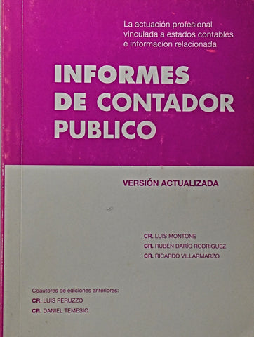 INFORMES DE CONTADOR PÚBLICO.. | Ricardo Villarmarzo