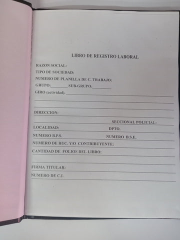 CUADERNO REGISTRO LABORAL