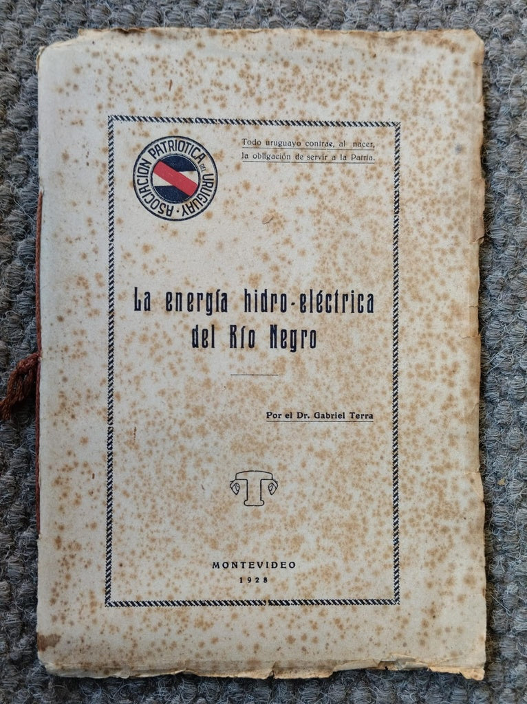 LA ENERGÍA HIDRO-ELÉCTRICA DEL RÍO NEGRO | GABRIEL TERRA