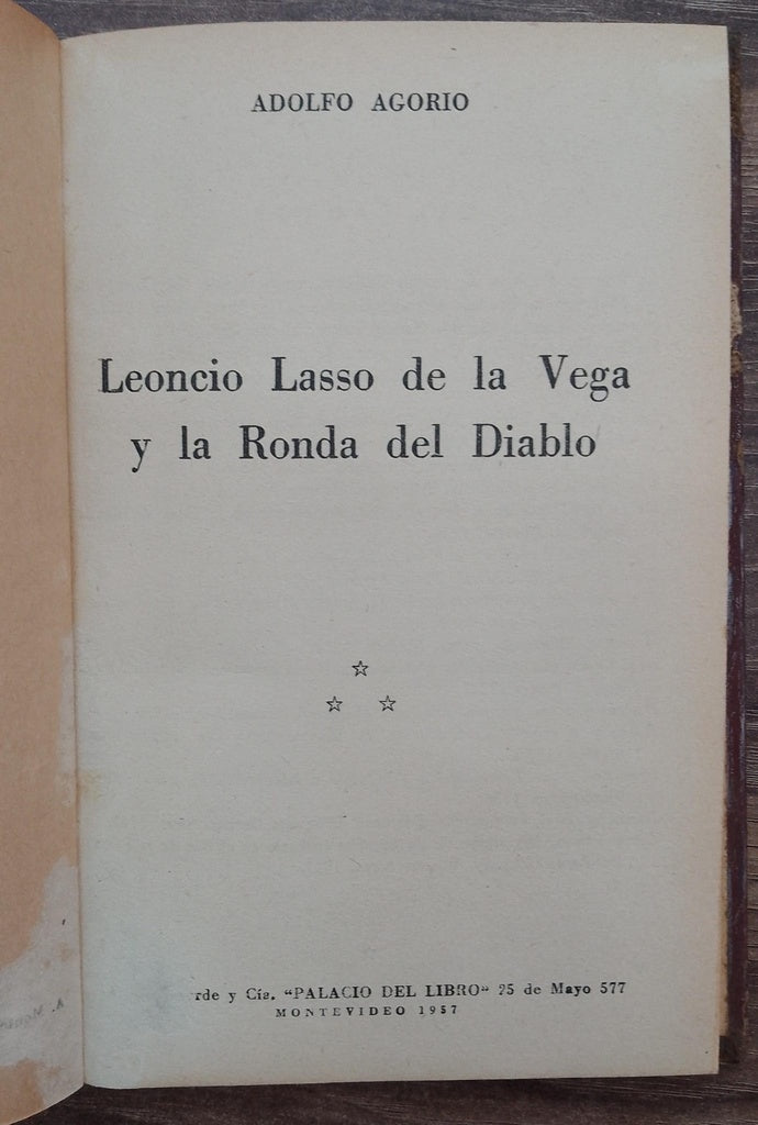 LEONCIO LASSO DE LA VEGA Y LA RONDA DEL DIABLO.. | ADOLFO AGORIO