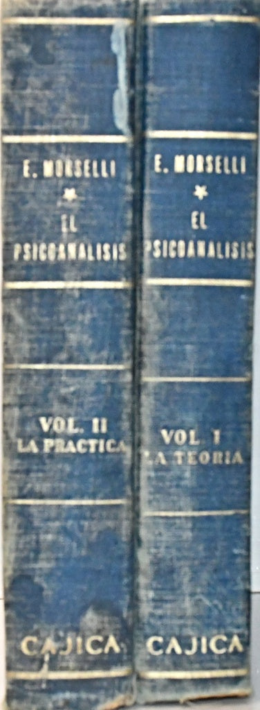 EL PSICOANÁLISIS (2 TOMOS).. | E. MORSELLI